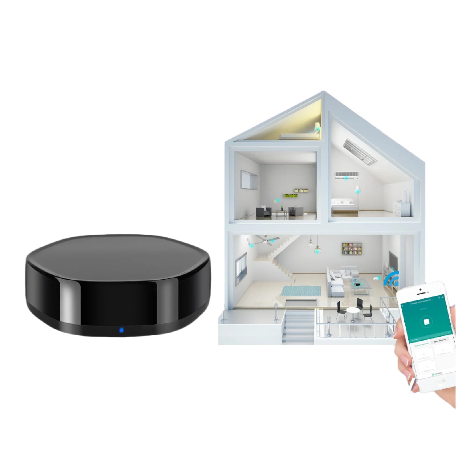 بوابة Tuya الذكية للتحكم بجميع أجهزة المنزل الذكي باستخدام WiFi وZigBee وIR


